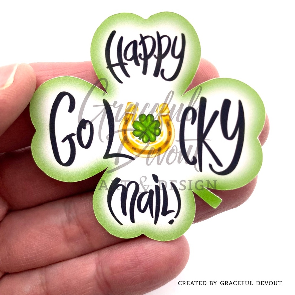 Happy Go Lucky Mail! -2" (inches) (48ct.) Stickers - Picture 4 of 4